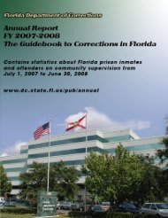 2007-2008 - Florida Department of Corrections