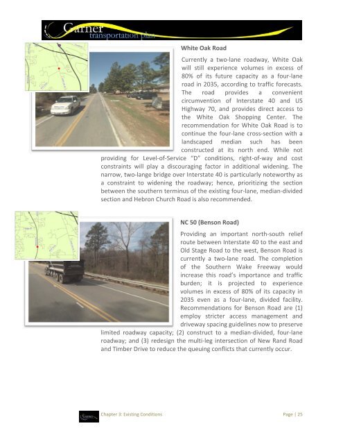 Transportation Plan - Town of Garner