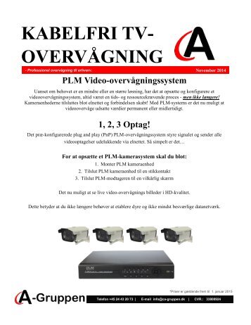 Kabelfri TV-overvågning