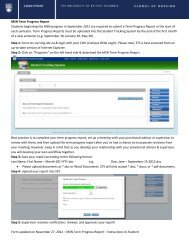 MSN Term Progress Report - School of Nursing