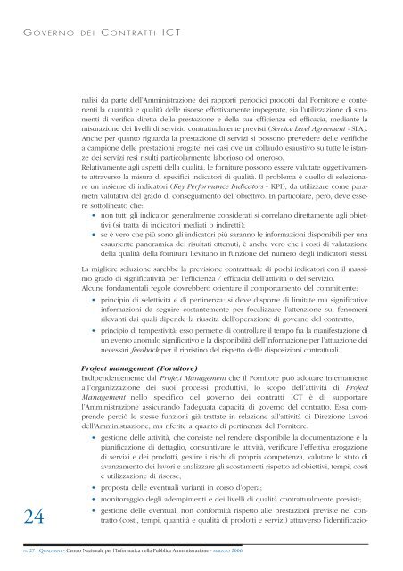 Governo dei Contratti ICT - Archivio CNIPA