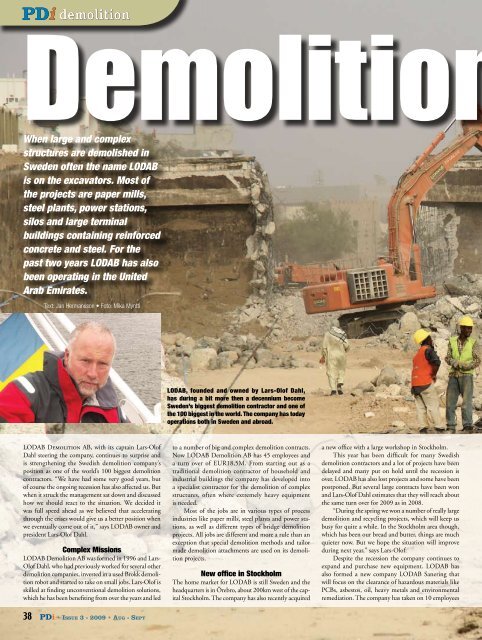 Demolition In UAE! pages: 38-40 - Pdworld.com