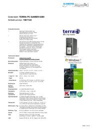 Datenblatt: TERRA PC-GAMER 6200 Artikelnummer ... - SE-Computer