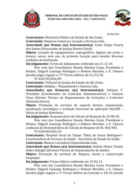 continuidade - Tribunal de Contas do Estado de SÃ£o Paulo