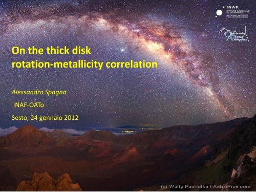 On the thick disk rotation-metallicity correlation