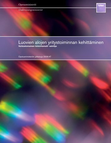 Luovien alojen yritystoiminnan kehittÃ¤minen ... - OpetusministeriÃ¶