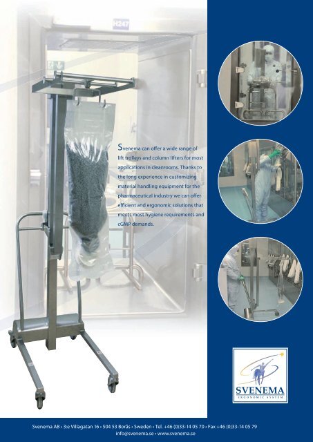 Cleanroom lifters - CapellaScience