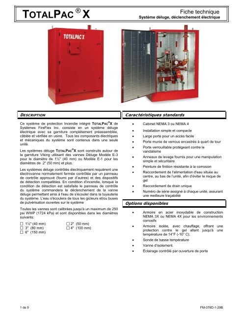 TotalPacÂ®X DÃ©luge Ã©lectrique - FIREFLEX SYSTEMS