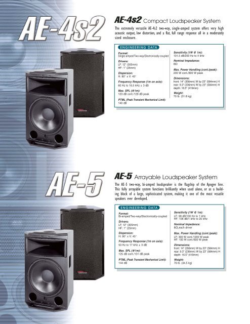 AE-Series Brochure - Apogee Sound