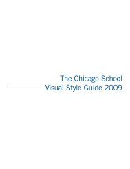 chicago school style guide - The Chicago School of Professional ...