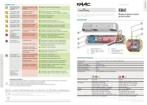 XMA1 V2-11.10.indd - Faac