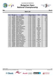 Bulgarian Open National Championship - Ski BG