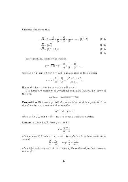 Number theory, geometry and algebra - Dynamics-approx.jku.at