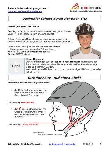 Fahrradhelm - SchÃ¼tze dein BESTES!