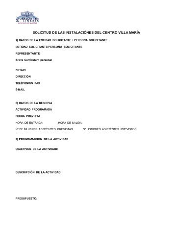 formulario - Ayuntamiento de Linares