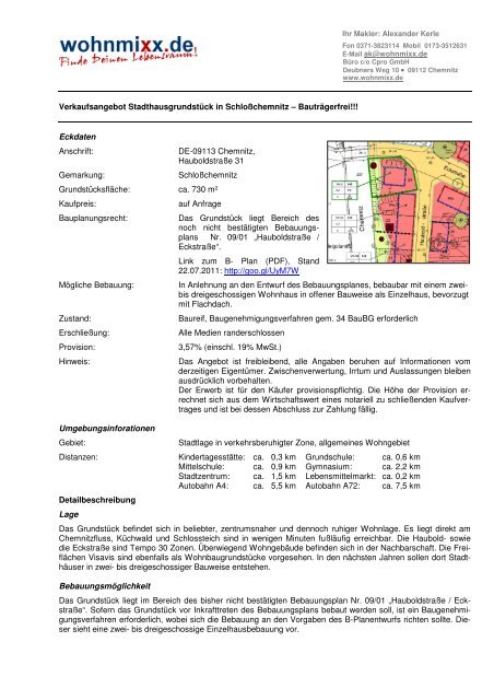 Verkaufsangebot Stadthausgrundstück in ... - Immowelt.de