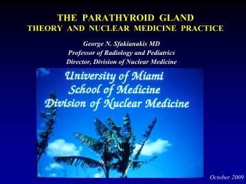 THE PARATHYROID GLAND - Department of Radiology at Miller ...