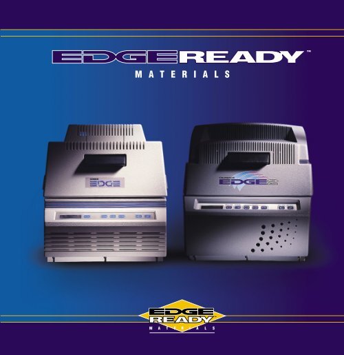 EDGE READY Materials brochure Gerber Scientific Products