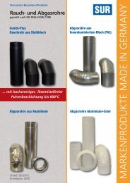 Abgasrohr aus Aluminium - Kaminofen und Kachelofenbau Bensheim