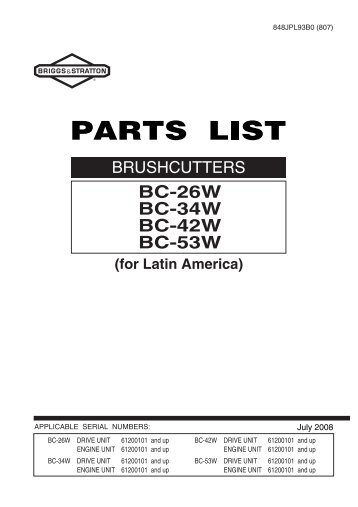 B&S BC26W_34W_42W..?. - Briggs & Stratton