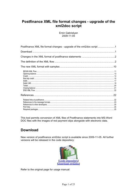Postfinance Xml File Format Changes Upgrade Of The Switzernet