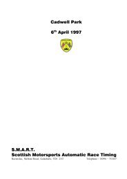 6 th April - SMART Timing