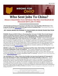 Who Sent Jobs To China? - Republican National Committee