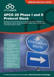 APCO 25 Phase I and II Protocol Stack - Etherstack