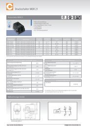 Druckschalter MDR 21 - Condor Druckschalter