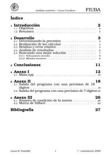 Ãndice 1 IntroducciÂ´on 2 2 Desarrollo 3 3 Conclusiones 11 4 Anexo I ...