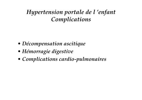 Hypertension portale - SOFOP