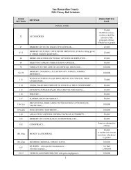 Felony and Misdemeanor Bail Schedules Superior Court Felony and Misdemeanor Bail Schedules Superior Court