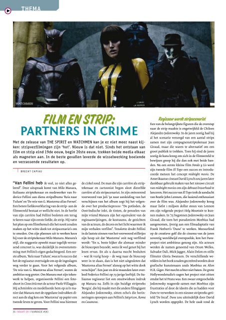 [PDF] Film en strip. Partners in crime - Filmmagie