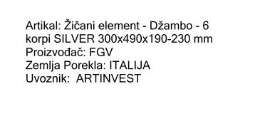 Å½icani elementi - Artinvest