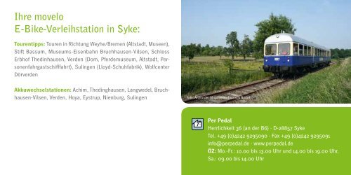 Ihre movelo E-Bike-Verleihstation in Syke