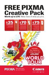 FREE PIXMA Creative Pack - Officeworks