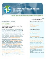 SPC Newsletter - Sustainable Packaging Coalition