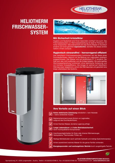 HELIOTHERM FRISCHWASSER- SYSTEM - AKK GmbH Kramer ...