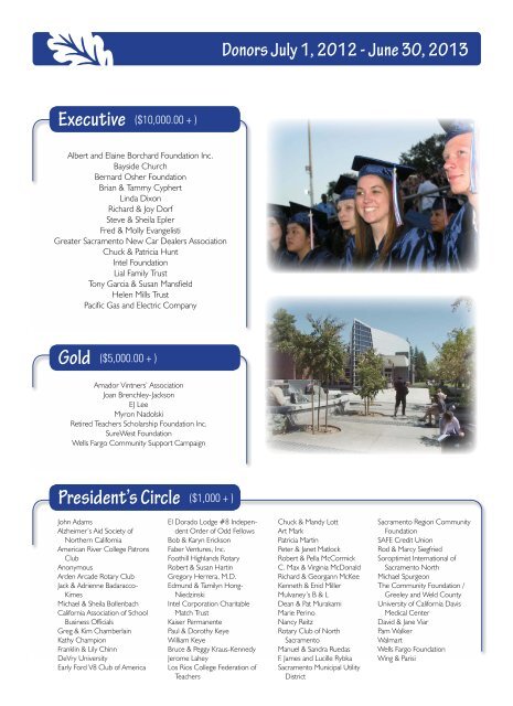 Executive American River College