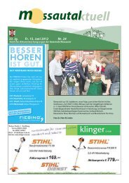 Fr. 15. Juni 2012 Nr. 24 33. Jg. - Mossautal