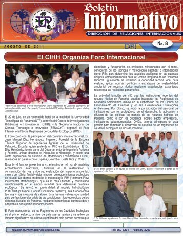 BoletÃ­n DRI agosto 2011 - Universidad TecnolÃ³gica de PanamÃ¡