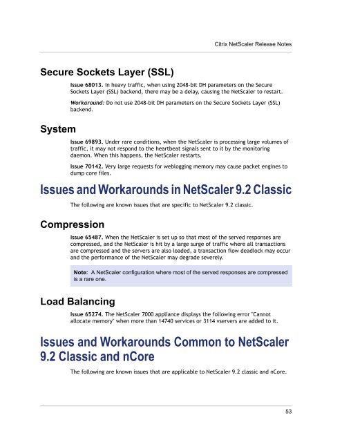 Chapter 3 Known Issues An