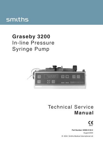 GRASEBY 3200 Infusion Pump Service Manual - internetMED