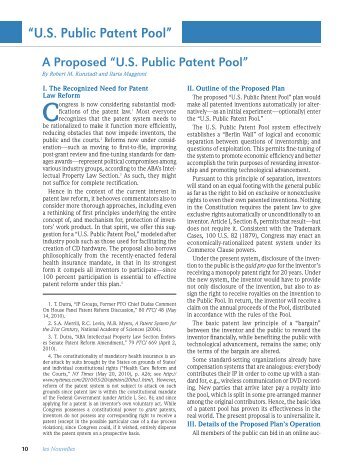“U.S. Public Patent Pool”