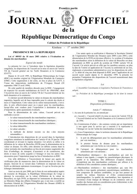 Datation douanière définition