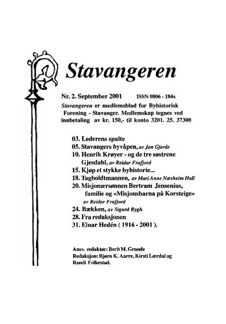 9 Stavangeren - Byhistorisk forening