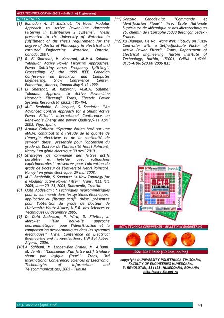 a review - Acta Technica Corviniensis