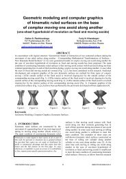 Geometric modeling and computer graphics of kinematic ruled ...