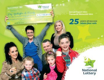 25 years of success bliain faoi rath - National Lottery