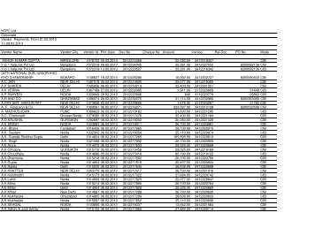 NTPC Ltd. Corporate Vendor Payments From 01.02.2013 To 28.02 ...